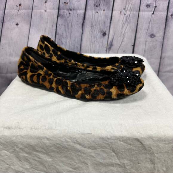 Jessica Simpson Shoes - Jessica Simpson Women's Ballet Flats Animal Print Cow Hair Shoes Size 7.5